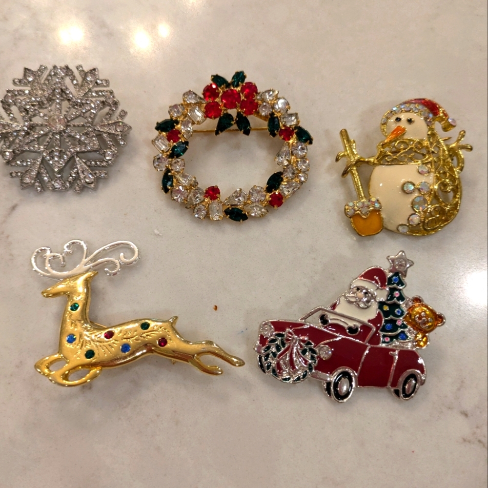 Christmas Brooches